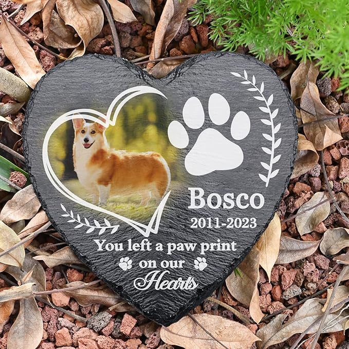 Loss of Dog Sympathy Gifts, Personalized Pet Memorial Gifts, Cat Sympathy Gifts, Pet Loss Gifts for Dog Lovers, Pet Memorial Stone, Dog Grave Headstone, Pet Loss Gifts, Dog Bereavement Gifts