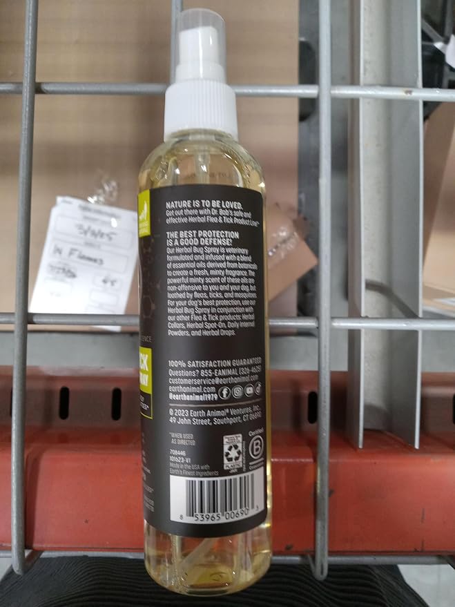 Earth Animal Apothecary Natural Flea & Tick - Herbal Bug Spray for Dogs & People - 8 oz. Bottle