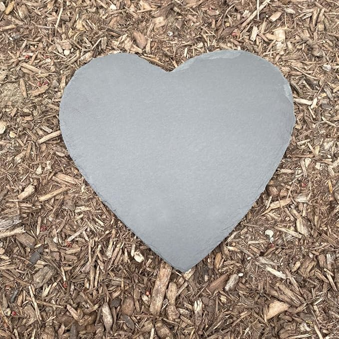 GiftsForYouNow Engraved Beloved Companion Personalized Pet Memorial Garden Stone, 10", Dog Headstone, Heart Shaped Slate