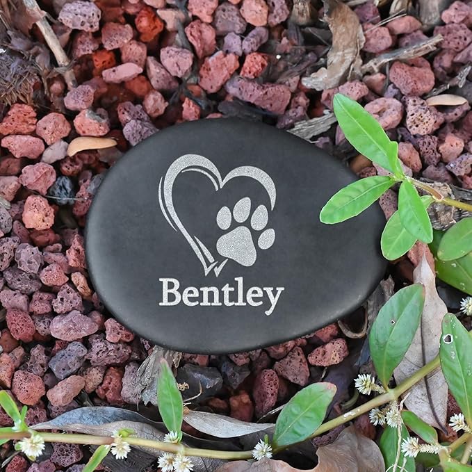 Pet Memorial Stones - Pet Sympathy Gifts for Dogs - Cat Memorial Gifts for Loss of Cats - Loss of Dog Sympathy Gift - Cat Remembrance Gift - Dog Bereavement Present