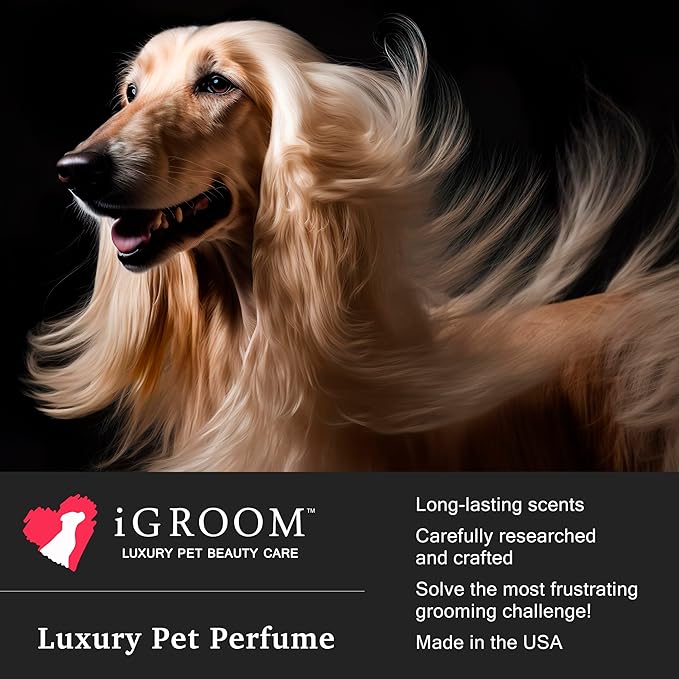 iGroom Pet Perfume Pineapple Scent, Luxury Pet Beauty Care, Long Lasting, Professional Premium Grooming Spray for Dogs and Cats, Odor Control, Made in USA, 15 ml