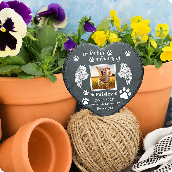 Memorial Gifts for Loss of Dog Custom Dog Memorial Stone, Pet Memorial Gifts, Pet Memorial Stones, Cemetery Decorations for Graves, Cat Memorial Gifts