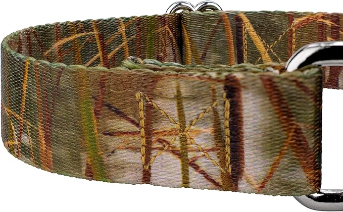 Country Brook Petz - Waterfowl Camo Martingale Dog Collar - Camouflage Collection Featuring Rugged Designs (1 Inch, Medium)