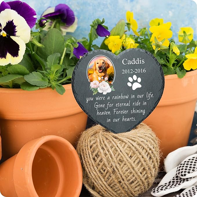 Memorial Gifts for Loss of Dog Custom Dog Memorial Stone, Pet Memorial Gifts, Pet Memorial Stones, Cemetery Decorations for Graves, Cat Memorial Gifts
