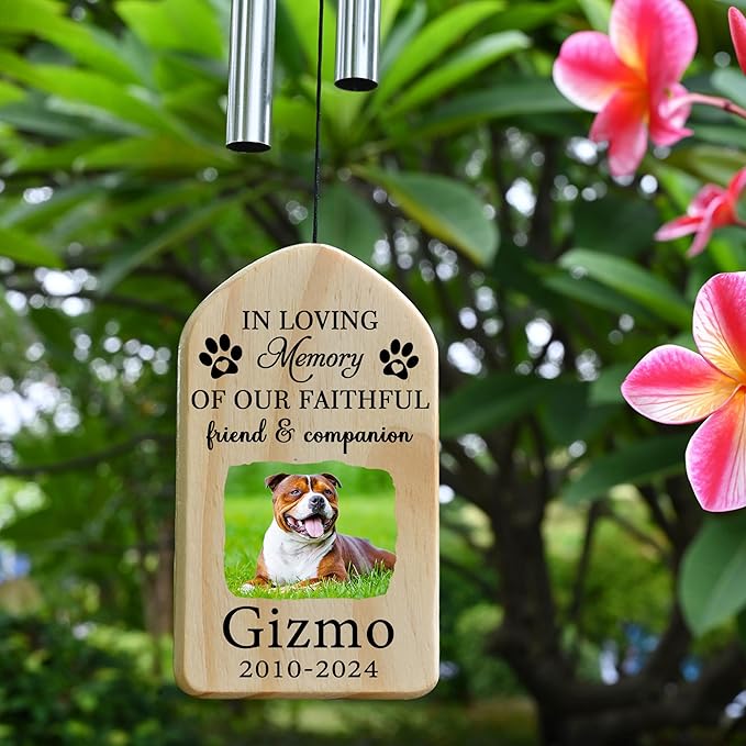Dog Memorial Gifts for Loss of Dog, Pet Memorial Wind Chime, Pet Memorial Gifts, Pet Loss Gifts, Loss of Dog Sympathy Gift, Dog Remembrance Gift, in Memory of Dog Cat - Friend and Companion