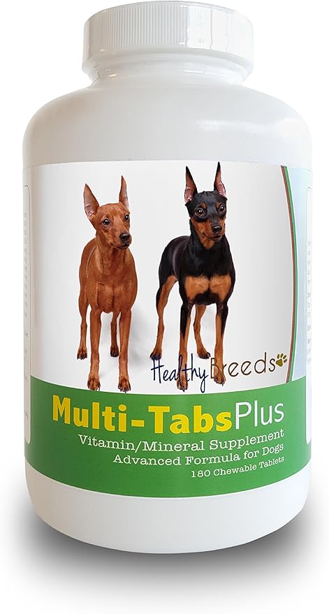 Healthy Breeds Miniature Pinscher Multi-Tabs Plus Chewable Tablets 180 Count