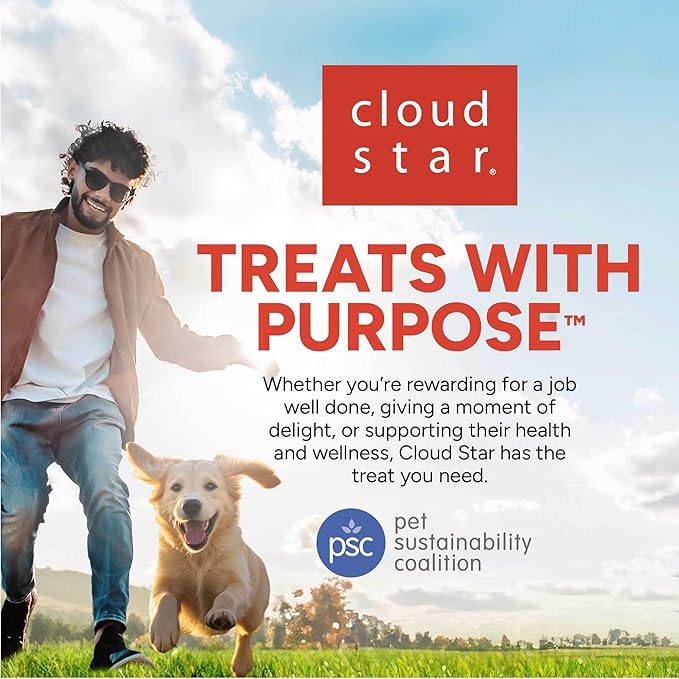 Cloud Star Wag More Bark Less Crunchy Dental Dog Treats, Chicken, Bone Charcoal, Parsley & Mint, 14 oz. Box
