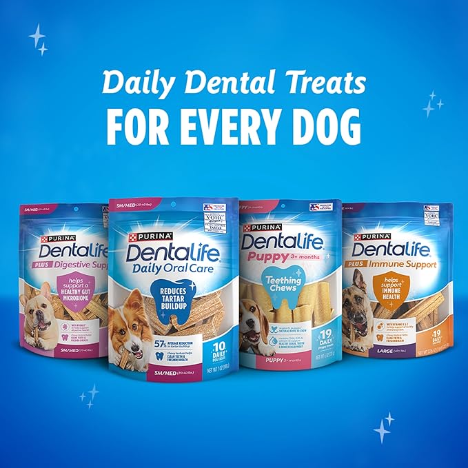 Dentalife ActivFresh Pack of 4 Dog Chews for Small Dogs, Dental Chews to Freshen Breath, Chicken Flavor, 13.5 oz. Each, 45 Each/90 Total - 45 Ct. Pouch