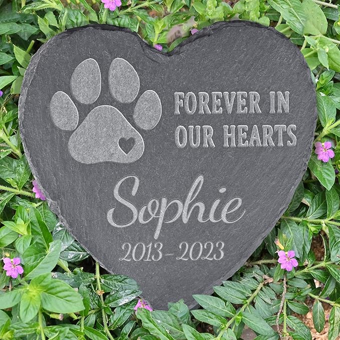 Pet Sympathy Gifts for Loss of Dog, Personalized Pet Memorial Stone, Pet Memorial Gifts, Pet Loss Gifts, Pet Gravestone, Dog Grave Marker, Bereavement Gifts for Loss of Pet