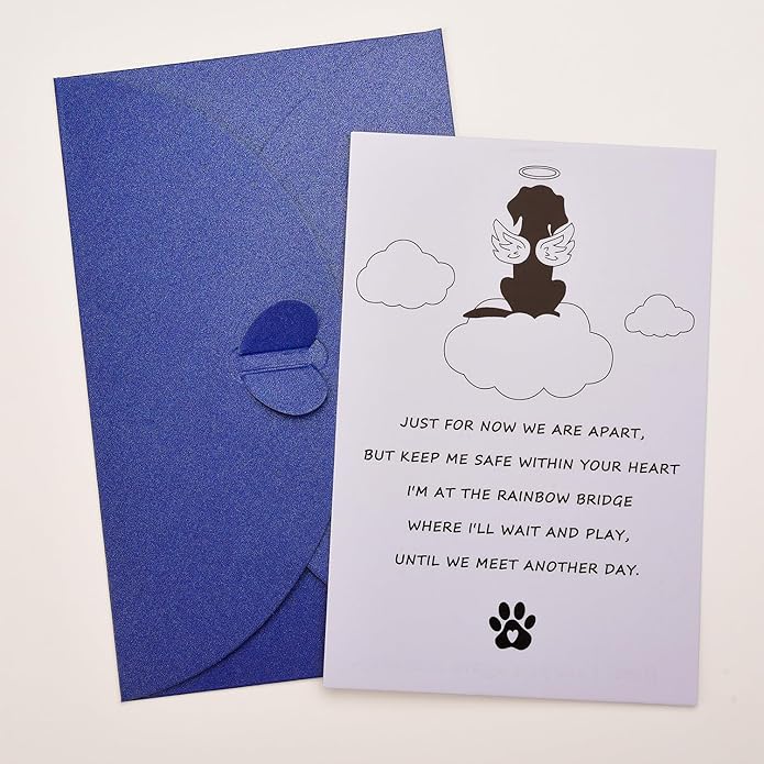 OOW Pet Memorial Gifts for Loss of Dog, Gold Paw Print Bracelets (2 Pack) for Beloved Cat, Loss of Dog Sympathy Gift, Thoughtful Dogs Remembrance, Bereavement Gifts