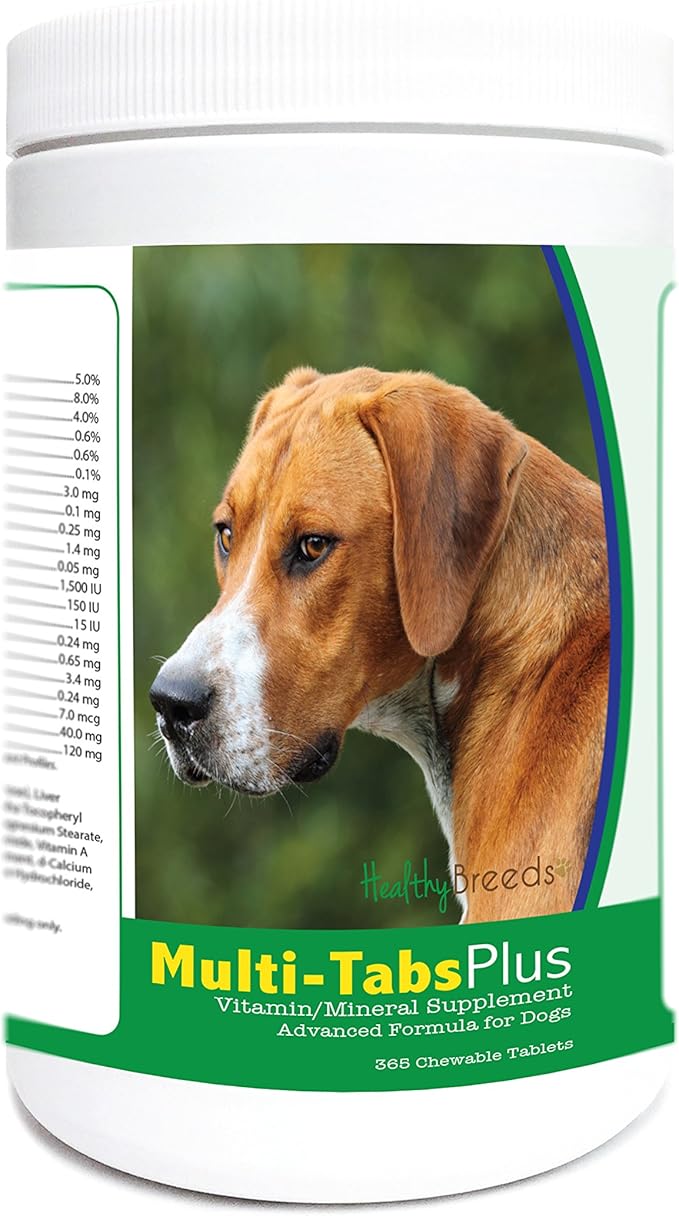 Healthy Breeds English Foxhound Multi-Tabs Plus Chewable Tablets 365 Count