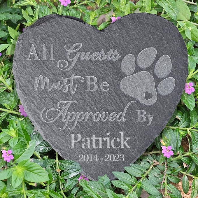 Pet Memorial Gifts for Loss of Dog, Personalized Dog Tombstone, Dog Headstone, Pet Memorial Stone, Pet Sympathy Remembrance Gifts, Personalized Loss of Pet Gifts, Passed Away Dog Gifts