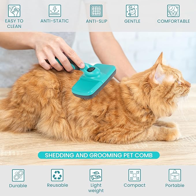 Dog Slicker Brush and Grooming Set of 3