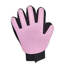 Home Life | Pet Grooming | Gentle | Efficient Hair Fur Removal | Bath | Pet Glove Brush (Pink - Right & Left Hand)