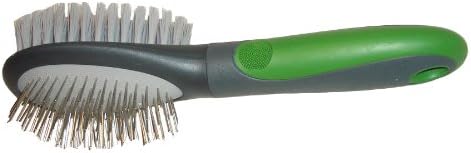 Pet Combination Brush, Large, Green/Gray Series