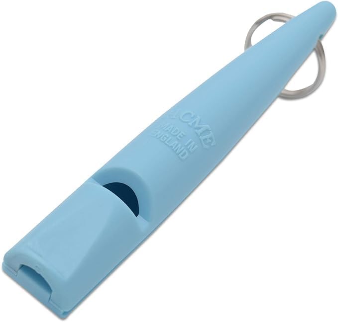 ACME 210.5 Professional Dog Training Whistle with Lanyard. BPA-Free Plastic. 90 dBA. Standardized 5700Hz Frequency for Smaller Dogs. Weatherproof. Made in The UK (Baby Blue)