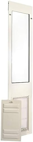 Endura Flap Thermo Panel Pet Door for Sliding Glass Doors | Heavy-Duty Aluminum Frame with Secure Locking Cover | Energy Efficient & Easy Install | White, XL Flap, 93.25"-96.25" Slider Height