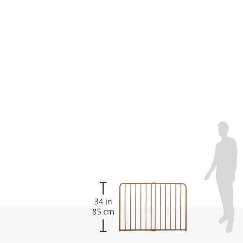Cardinal Gates SS30OD Outdoor Baby Gate for Top of Stairs-Adjustable Outdoor Dog Gate-Aluminum Safety Gate for Kids & Pets-Can be Installed at Angles - 27 to 42.5 Inches Wide-Brown USA Based Company