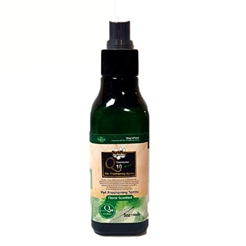 Alpha Dog Series Natural Pet Refreshening Spray w/ CoQ10 Enzyme, For Dog Perfume, Dog Cologne, Pet Odor Eliminator (Floral Scent)