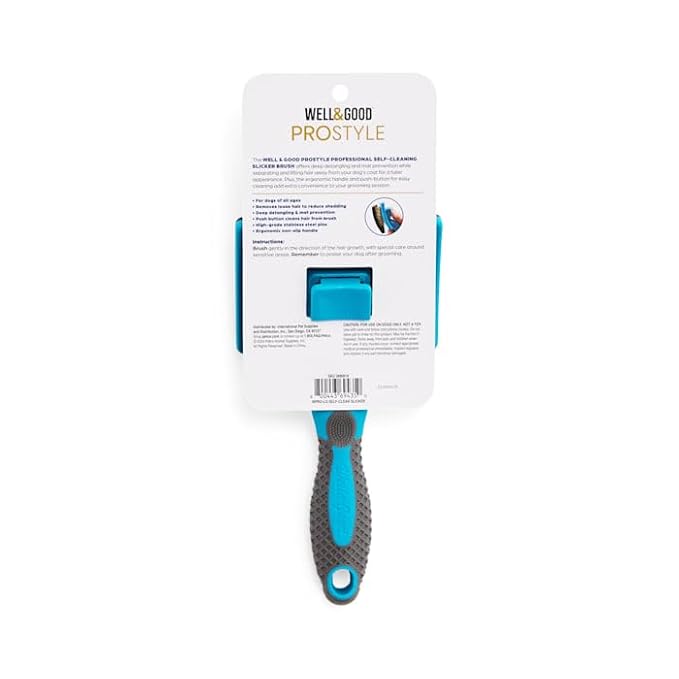 Well & Good by Petco ProStyle Dog Self-Cleaning Slicker Brush 8" L X 4.5" W Large