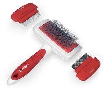 Dog Groom Brush - BAM DOG SLICKER BRUSH W/COMBS