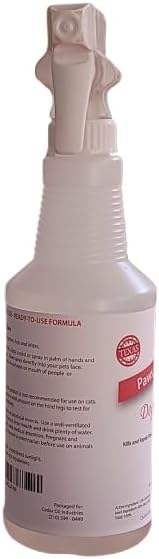 Paws and Claws Pet Spray - Natural Flea and Tick Repellent with Cedar Oil - Effective and Safe Pest Control for Dogs and Cats, Helps Repels Fleas, Ticks, & Mites, Pet Friendly & Easy to Use - 16oz