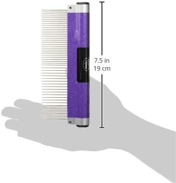 Resco USA-Made Wrap Comb for Pets, Combination, Sparkle Purple