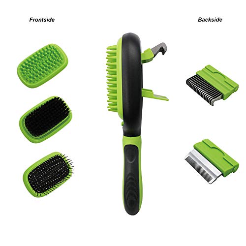 PetHaven Dog Brush & Cat Brush 6 in 1 Pet Grooming Kit Shedding De-matting Slicker Comb For Undercoat Long Short Haired Small Medium Large-Pet Hair Remover Dog Accessories & Dog Nail Trimmer