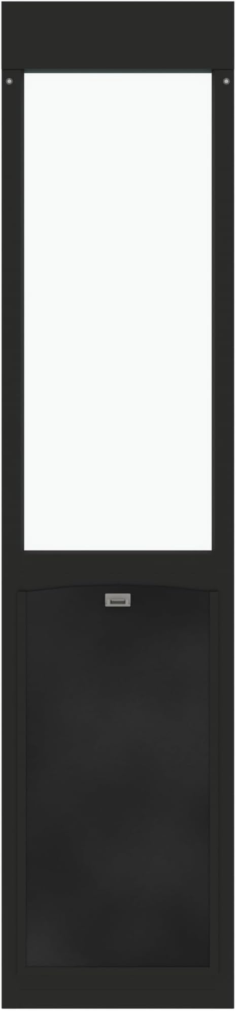 Liberty Pet Door for Sliding Glass Door | Aluminum Frame with Closing Cover | for Home & Rentals | Clear Glass | Black, XXL Flap, 95" - 96.5" Slider Height