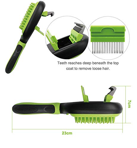 PetHaven Dog Brush & Cat Brush 6 in 1 Pet Grooming Kit Shedding De-matting Slicker Comb For Undercoat Long Short Haired Small Medium Large-Pet Hair Remover Dog Accessories & Dog Nail Trimmer