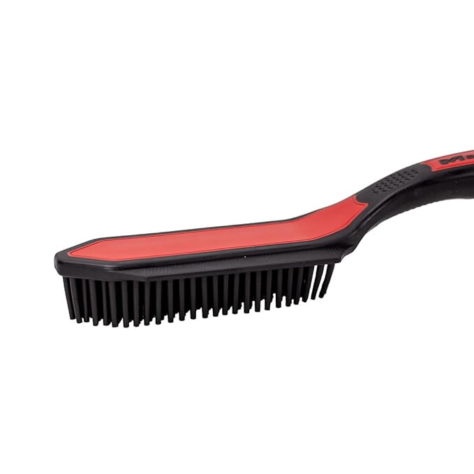 Maxshine Pet Hair & Lint Remover Silicone Brush – Flexible Rubber Bristles for Upholstery Carpets & Auto Interior – Easy-Clean Grip Tool