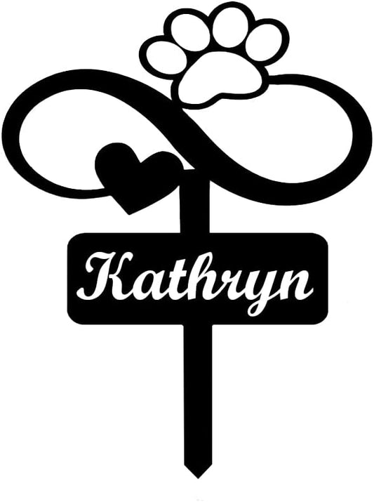 Pet Grave Markers Personalized, Pet Memorial Grave Markers Garden Metal Headstones Plaques, Custom Pet Dog Grave Marker Gifts for Sympathetic Pet Loss Remembrance, Pet Memorial Gifts