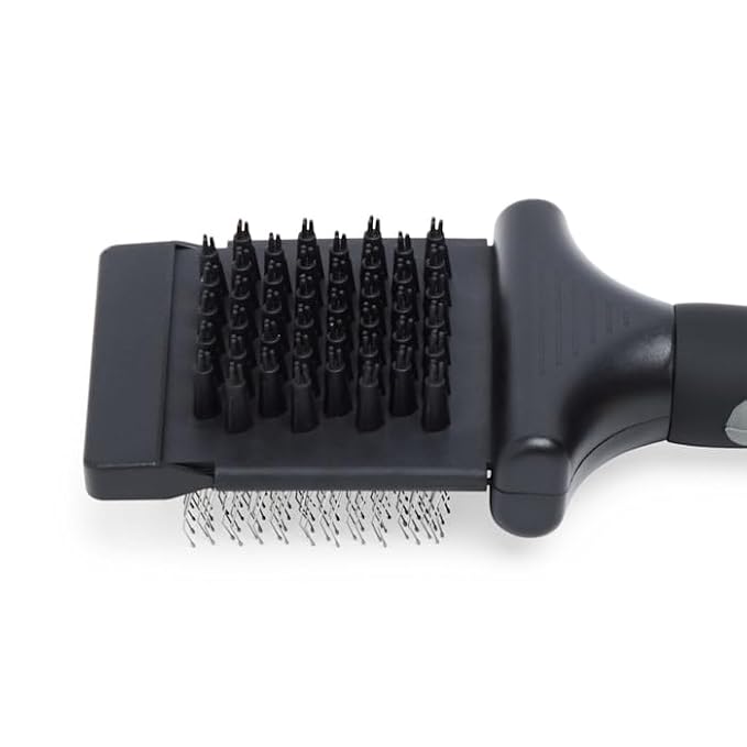Well & Good by Petco Black 2-Sided Slicker Dog Brush Medium