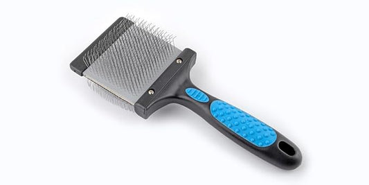 Mr. Slick Dual Flex Professional Slicker Brush detangling, de-matting, ergonomic. best for labradoodle, doodle, GoldenDoodle, Collie, poodle, maltipoo. Safe for dogs, cats.