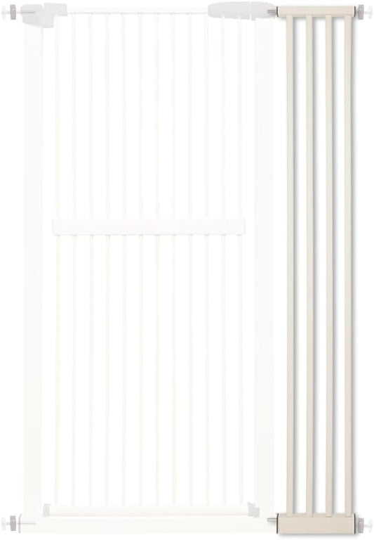 Lumizone Extra Tall Cat Gate Extension Kit 61.02" High Pressure Mounted 8.27" Extra Wide 1.37" Gap No Drilling Tall Pet Gate for Dogs (Cream, 61.02" H x 8.27" W, Extension)