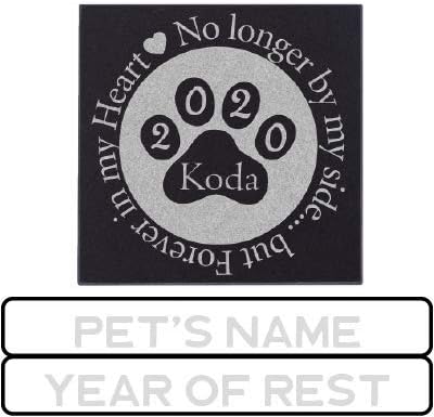 Lara Laser Works Memorial Gifts, Personalized Pet Grave Markers - 4 Different Sizes - Pet Loss Gifts (No Longer by My Side)