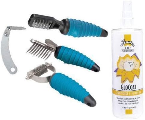 Ergonomic Dog Grooming Tools - Dematting Combs Rakes and Splitters for Dogs(9 Blade Comb)
