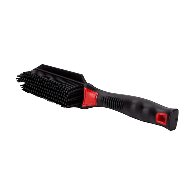 Maxshine Pet Hair & Lint Remover Silicone Brush – Flexible Rubber Bristles for Upholstery Carpets & Auto Interior – Easy-Clean Grip Tool