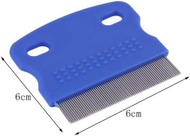 Dog Comb for Removes Tangles and Knots - Undercoat Rake for Dogs- Grooming Tool with Stainless Steel Teeth and Ergonomic Grip Handle Pet Hair Comb for Home Grooming