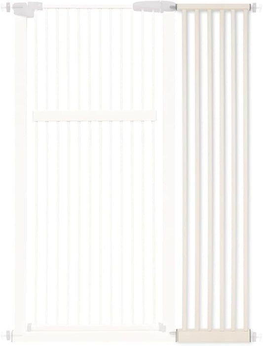 Lumizone Extra Tall Pet Gate 55.12" High Pressure Mounted 12.60" Wide Extension kit 1.37" Gap (Cream White, 55.12" H x 12.60" W, Extension)