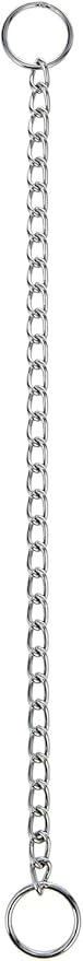 Hamilton Metal Slip Link Choke Chain Dog Collar, Fine 2.0mm x 12"