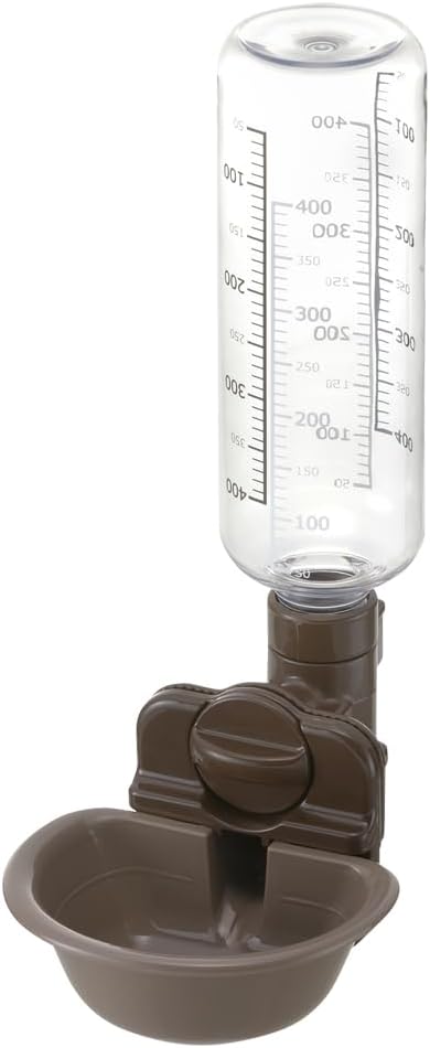 Richell Dog Water Dish S with Bottle Dark Brown