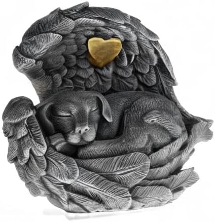 iHeartDogs Dog Urn Pet Memorial Gift - Garden Stone Urn for Dog Ashes - Pet Loss Gifts