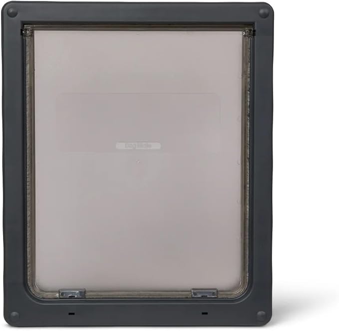 Dog Mate Lockable Large Dog Door (216G) - Flap for Large Dogs and Cats, for UPVC, Wall and Wood, Securely Designed for Your Pets, Grey
