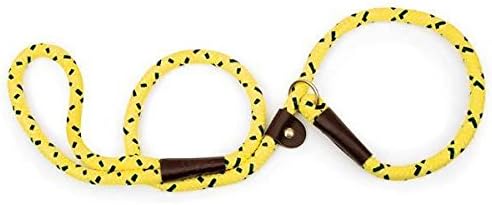 Mendota Dog Training Durable Slip Leads Rope Leather Slide 6 Ft Choose Color(Camo)