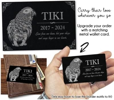 In Loving Memory Pet Memorial Stone w/ Engraved Image: Dog, Cat, Puppy, Kitten Grave Marker for Backyard, Garden Tribute, Cemetery Tombstone, Graveside Ornament, Burial Marker