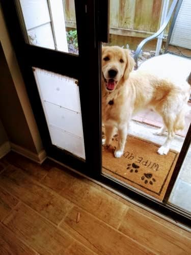 Endura Flap Thermo Panel Dual-Pane Pet Door for Extreme Weather | Premium Insulated Pet Door Solution | Heavy-Duty, Secure, Weather-Resistant | Black, XXL Flap, 77.25"-80.25" Slider Height
