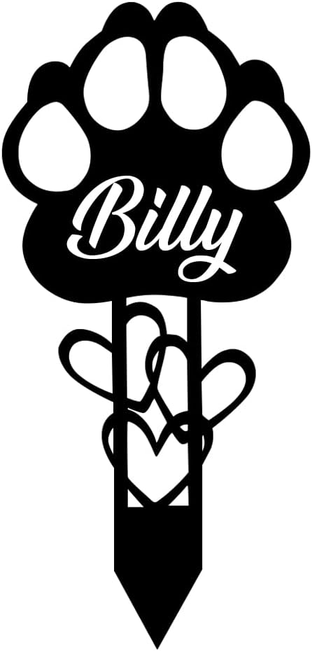 Pet Grave Markers Personalized, Pet Memorial Grave Markers Garden Metal Headstones Plaques, Custom Pet Dog Grave Marker Gifts for Sympathetic Pet Loss Remembrance, Pet Memorial Gifts