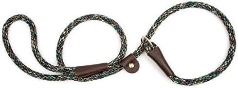Mendota Dog Training Durable Slip Leads Rope Leather Slide 6 Ft Choose Color(Orange)