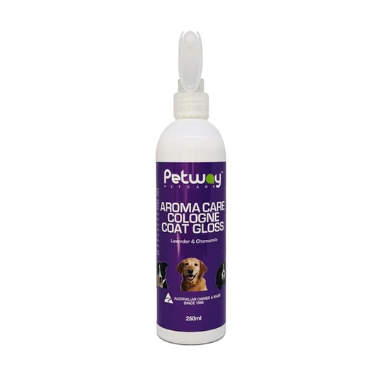 Petway Petcare Dog Cologne Spray For Dogs and Puppies, Long Lasting, Lavender & Chamomile Aroma Care Coat Gloss Deodorizing and Grooming Spray, Natural Cologne For Grooming Our Pets, 250 ml